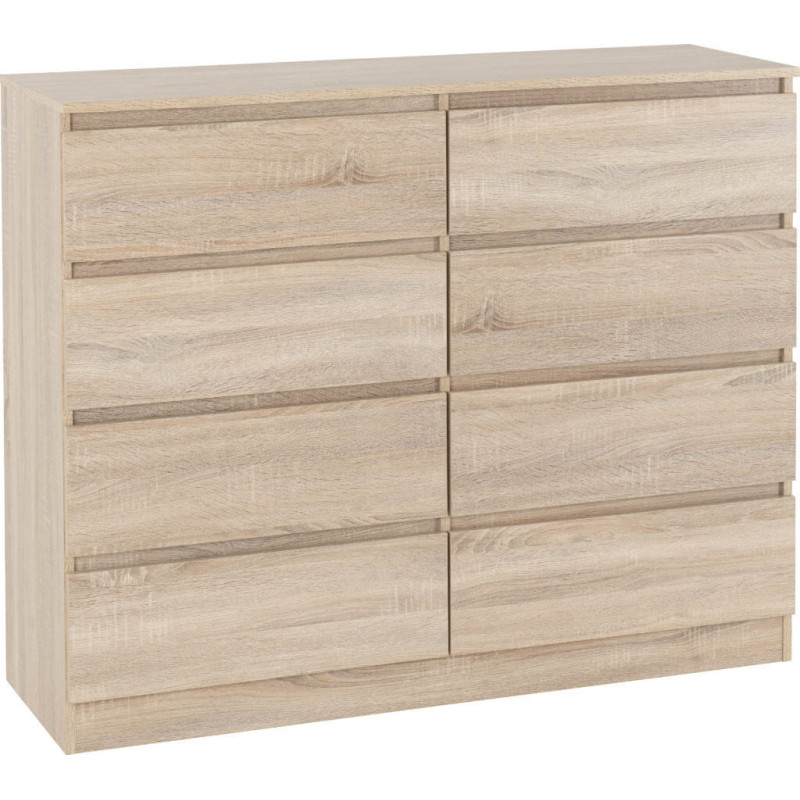Malvern 8 Drawer Chest Sonoma oak effect