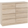 Malvern 8 Drawer Chest Sonoma oak effect