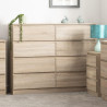 Malvern 8 Drawer Chest Sonoma oak effect front
