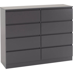 Malvern 8 Drawer Chest grey