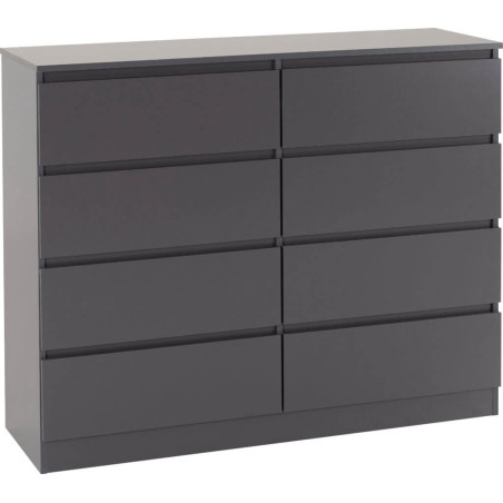 Malvern 8 Drawer Chest grey