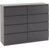 Malvern 8 Drawer Chest grey
