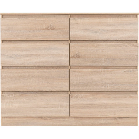 Malvern 8 Drawer Chest Sonoma oak effect drawers