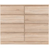 Malvern 8 Drawer Chest Sonoma oak effect drawers