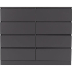 Malvern 8 Drawer Chest grey front