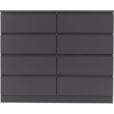 Malvern 8 Drawer Chest grey front