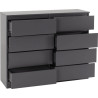 Malvern 8 Drawer Chest grey opened