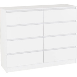 Malvern 8 Drawer Chest white
