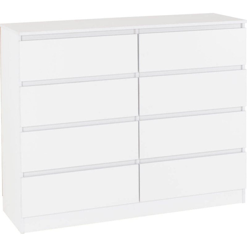 Malvern 8 Drawer Chest white
