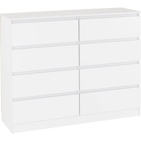 Malvern 8 Drawer Chest white