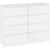 Malvern 8 Drawer Chest white