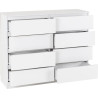 Malvern 8 Drawer Chest white opened