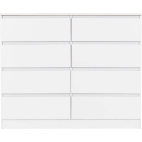 Malvern 8 Drawer Chest white  front
