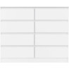 Malvern 8 Drawer Chest white  front