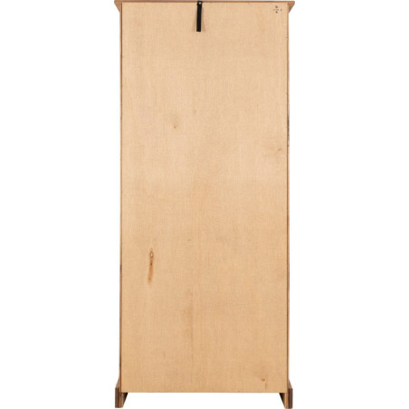 Corona Tall Bookcase Distressed Waxed Pine back