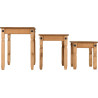 Corona Nest Of Tables Distressed Waxed Pine side