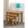 Corona Nest Of Tables Distressed Waxed Pine