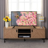 Leon 2 Door TV Unit Medium Oak Effect front