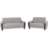 Chester 3+2 Suite Sofa Set Light Grey Fabric plain image