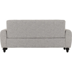 Chester 3+2 Suite Sofa Set Light Grey Fabric back
