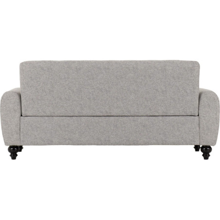 Chester 3+2 Suite Sofa Set Light Grey Fabric back