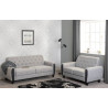 Chester 3+2 Suite Sofa Set Light Grey Fabric