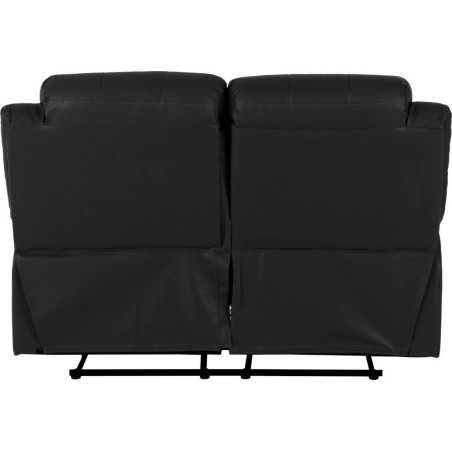 Roma 3+2 Recliner Suite Black Faux Leather 3 seater back