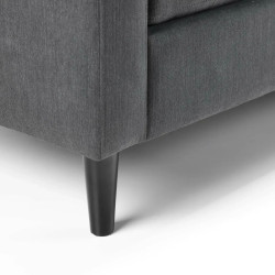 Marant Corner Sofa Grey Fabric leg