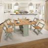 Santos Butterfly Dining Set sage green  kitchen view