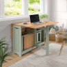 Santos Butterfly Dining Set sage green  window view