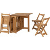 Santos Butterfly Dining Set natural wax