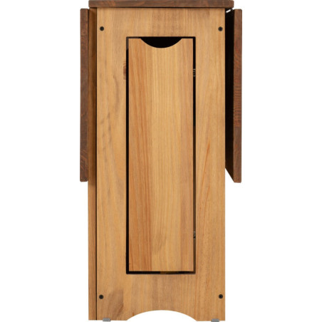 Santos Butterfly Dining Set natural wax side table