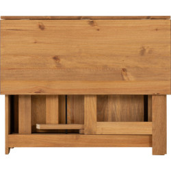 Santos Butterfly Dining Set natural wax table closed front