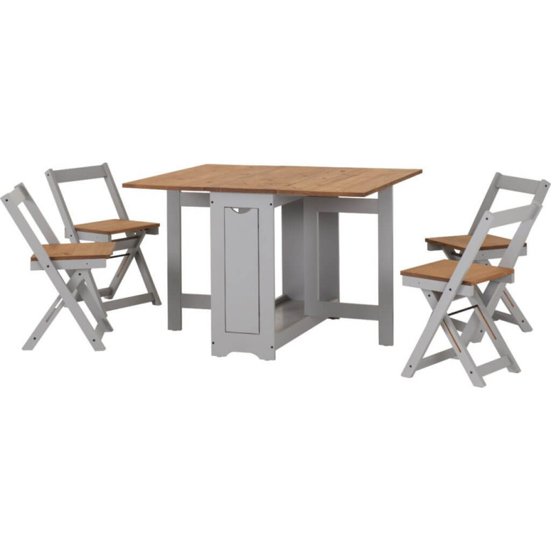 Santos Butterfly Dining Set slate grey