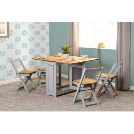 Santos Butterfly Dining Set slate grey main