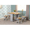 Santos Butterfly Dining Set slate grey main