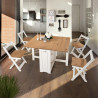 Santos Butterfly Dining Set white kitchen view