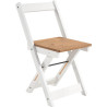 Santos Butterfly Dining Set white chair front