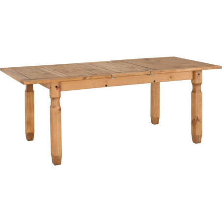 Corona Extending Dining Table Distressed Waxed Pine extended view