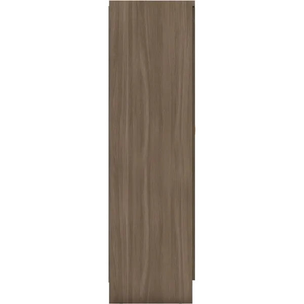 Nevada 6 Door 2 Drawer Mirrored Wardrobe Rustic Oak Effect - Home Divine