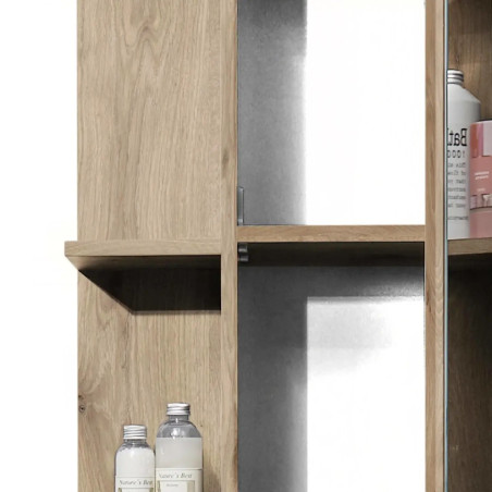Vista Mirror Cabinet Black shelf