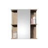 Vista Mirror Cabinet Black front