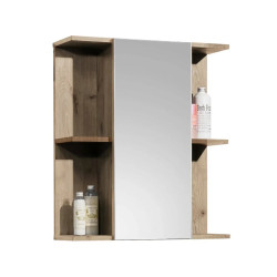 Vista Mirror Cabinet Black side
