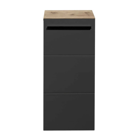 Vista Storage Cabinet Black front view