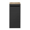 Vista Storage Cabinet Black front view