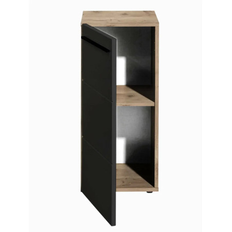 Vista Storage Cabinet Black internal view
