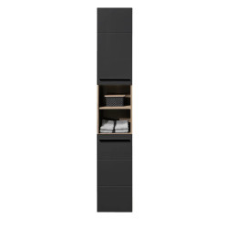 Vista Tall Cabinet Black front