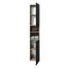 Vista Tall Cabinet Black internal view