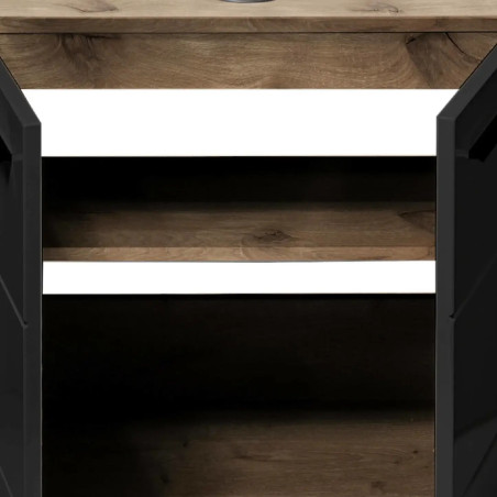Vista Under Sink Cabinet Black shelf