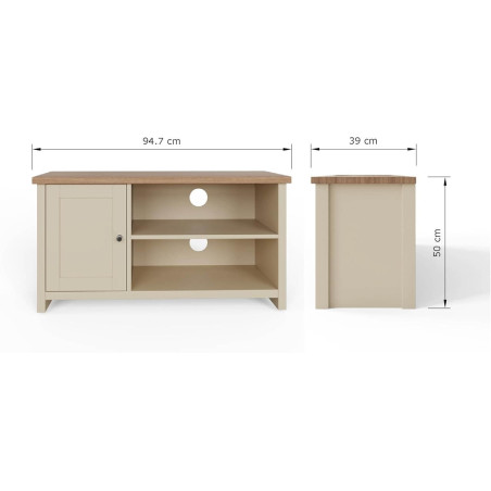 Lancaster Small TV Cabinet dimensions